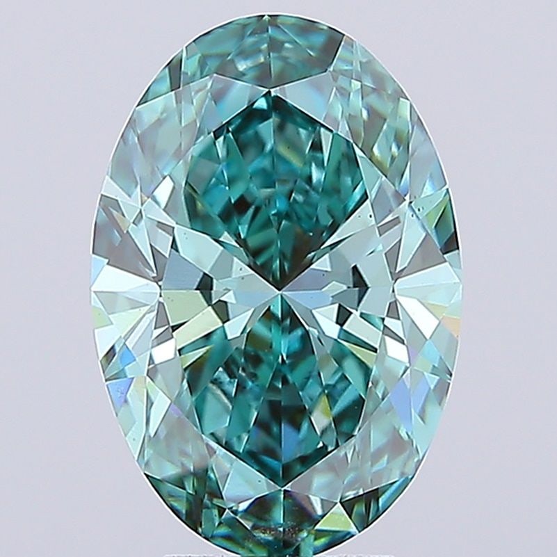 Loose Diamond - OVAL 5.0ct Fancy Vivid Green VS2: Loose Diamond - OVAL 5.0ct Fancy Vivid Green VS2 Source: This is a real non-mined Diamond that has been grown in a lab Shape: OVAL Carats: 5.0 Color: Fancy Vivid Green Certification: IGI Video: Video