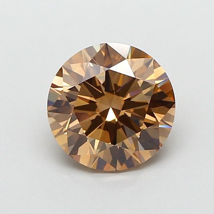 Ideal Loose Diamond - ROUND 1.53ct Fancy Light Brown VVS2: Ideal Loose Diamond - ROUND 1.53ct Fancy Light Brown VVS2 Source: This is a real non-mined Diamond that has been grown in a lab Shape: ROUND Carats: 1.53 Color: Fancy Light Brown Certification: IGI Vi
