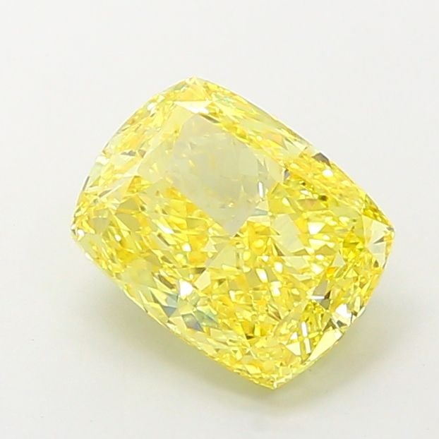 Loose Diamond - CUSHION MODIFIED 3.52ct Fancy Vivid Yellow VVS2: Loose Diamond - CUSHION MODIFIED 3.52ct Fancy Vivid Yellow VVS2 Source: This is a real non-mined Diamond that has been grown in a lab Shape: CUSHION MODIFIED Carats: 3.52 Color: Fancy Vivid Yellow Cer