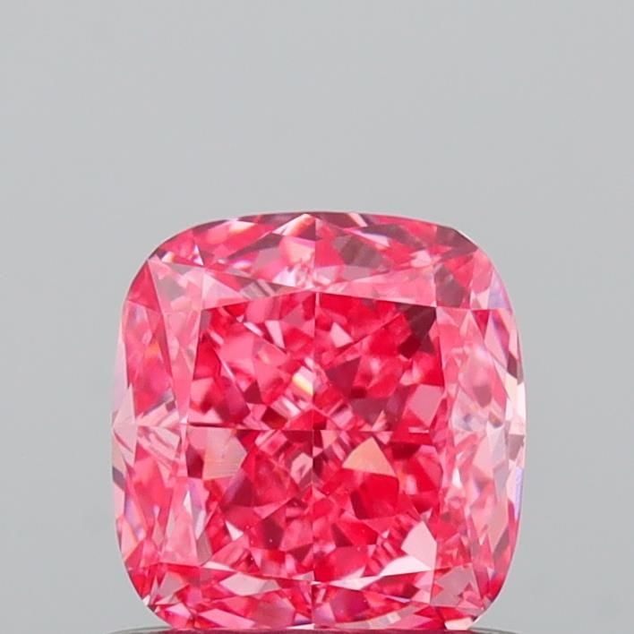 Loose Diamond - CUSHION MODIFIED 0.7ct Fancy Vivid Pink VS1: Loose Diamond - CUSHION MODIFIED 0.7ct Fancy Vivid Pink VS1 Source: This is a real non-mined Diamond that has been grown in a lab Shape: CUSHION MODIFIED Carats: 0.7 Color: Fancy Vivid Pink Certificat