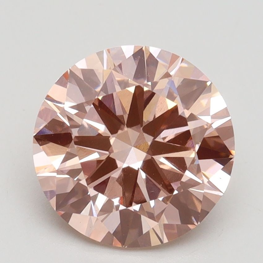 Loose Diamond - ROUND 2.4ct Fancy Pink VS1: Loose Diamond - ROUND 2.4ct Fancy Pink VS1 Source: This is a real non-mined Diamond that has been grown in a lab Shape: ROUND Carats: 2.4 Color: Fancy Pink Certification: IGI Video: