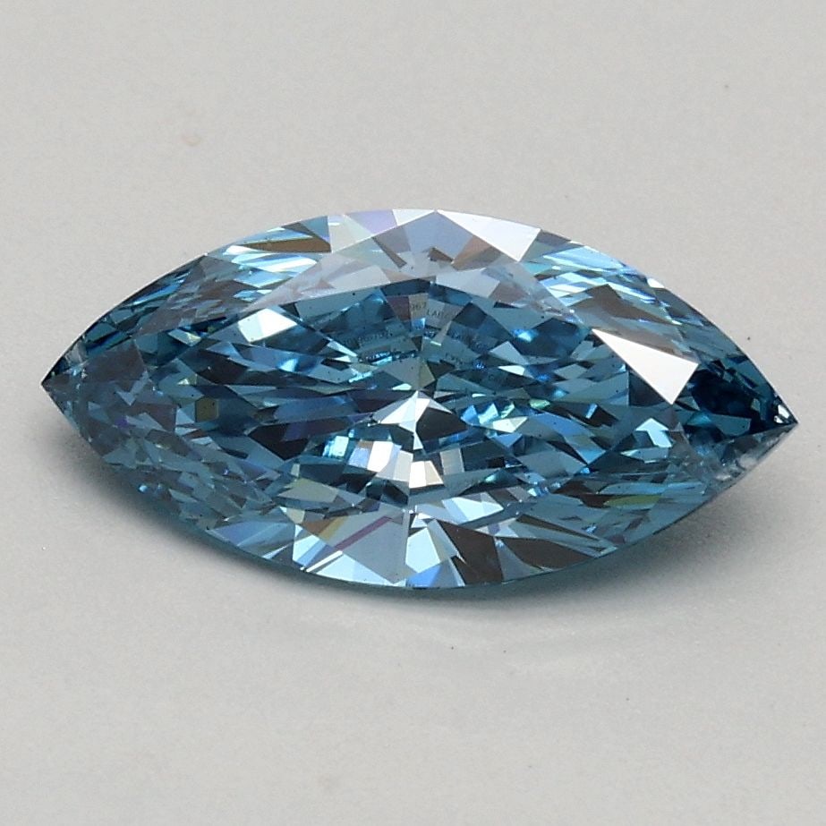 Loose Diamond - MARQUISE 1.0ct Fancy Vivid Blue SI1: Loose Diamond - MARQUISE 1.0ct Fancy Vivid Blue SI1 Source: This is a real non-mined Diamond that has been grown in a lab Shape: MARQUISE Carats: 1.0 Color: Fancy Vivid Blue Certification: IGI Video:
