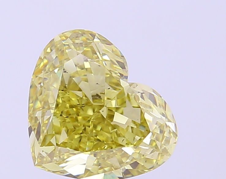 Loose Diamond - HEART 3.01ct Fancy Intense Yellow SI1: Loose Diamond - HEART 3.01ct Fancy Intense Yellow SI1 Source: This is a real non-mined Diamond that has been grown in a lab Shape: HEART Carats: 3.01 Color: Fancy Intense Yellow Certification: IGI Vid