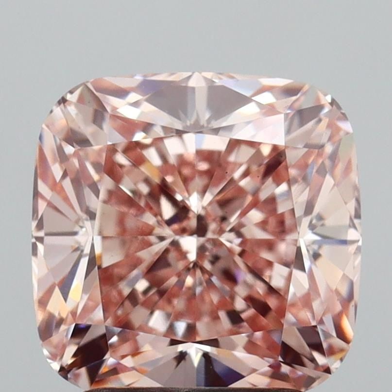 Loose Diamond - CUSHION MODIFIED 2.6ct Fancy Brown Pink VS2: Loose Diamond - CUSHION MODIFIED 2.6ct Fancy Brown Pink VS2 Source: This is a real non-mined Diamond that has been grown in a lab Shape: CUSHION MODIFIED Carats: 2.6 Color: Fancy Brown Pink Certificat