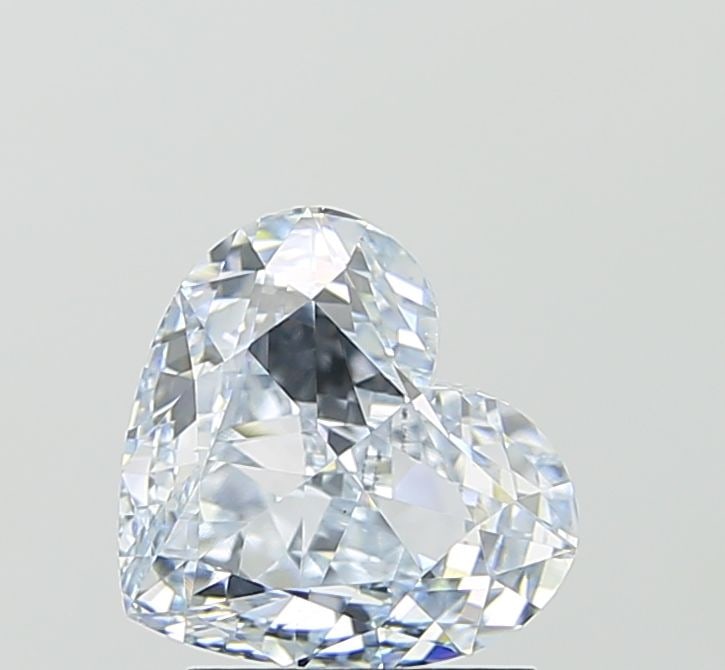 Loose Diamond - HEART 2.12ct Fancy Light Blue VS1: Loose Diamond - HEART 2.12ct Fancy Light Blue VS1 Source: This is a real non-mined Diamond that has been grown in a lab Shape: HEART Carats: 2.12 Color: Fancy Light Blue Certification: IGI Video: