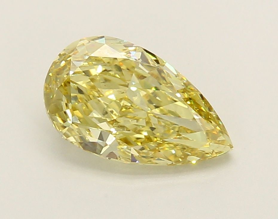 Loose Diamond - PEAR 1.85ct Fancy Intense Yellow VS1: Loose Diamond - PEAR 1.85ct Fancy Intense Yellow VS1 Source: This is a real non-mined Diamond that has been grown in a lab Shape: PEAR Carats: 1.85 Color: Fancy Intense Yellow Certification: IGI Video