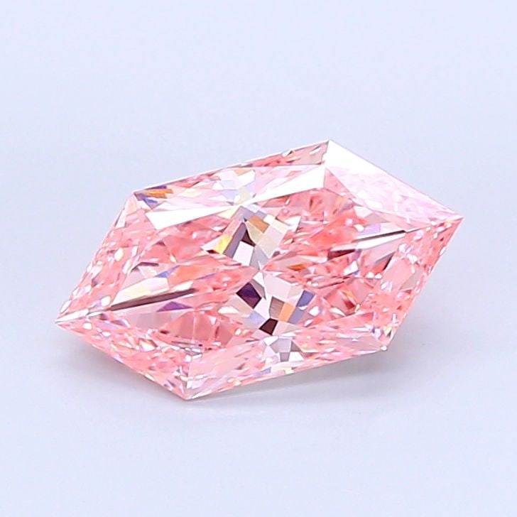 Loose Diamond - HEXAGONAL 5.01ct Fancy Vivid Pink VS1: Loose Diamond - HEXAGONAL 5.01ct Fancy Vivid Pink VS1 Source: This is a real non-mined Diamond that has been grown in a lab Shape: HEXAGONAL Carats: 5.01 Color: Fancy Vivid Pink Certification: IGI Vid