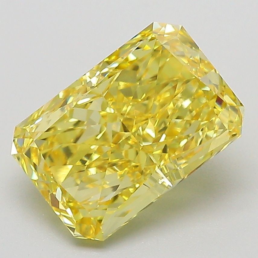 Loose Diamond - RADIANT 3.01ct Fancy Vivid Yellow VVS2: Loose Diamond - RADIANT 3.01ct Fancy Vivid Yellow VVS2 Source: This is a real non-mined Diamond that has been grown in a lab Shape: RADIANT Carats: 3.01 Color: Fancy Vivid Yellow Certification: IGI Vi
