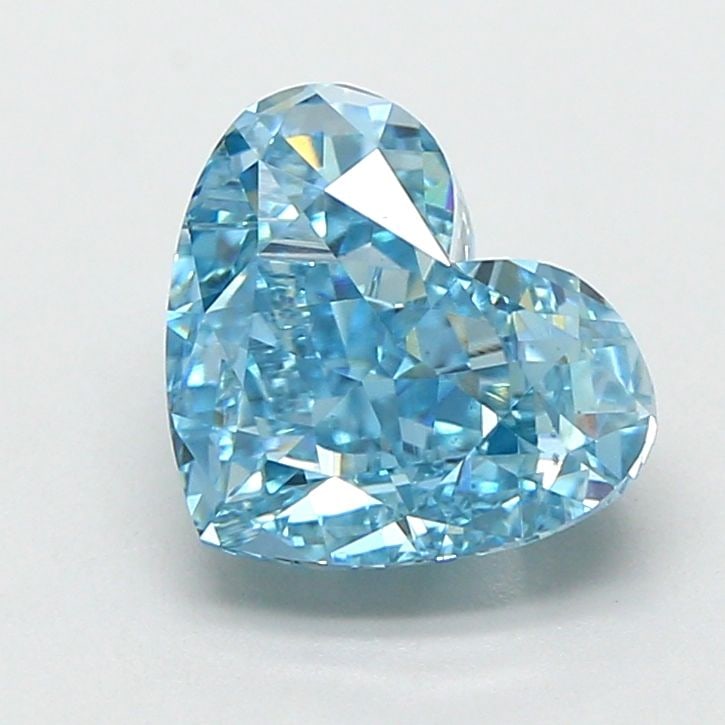 Loose Diamond - HEART 2.54ct Fancy Vivid Blue VS1: Loose Diamond - HEART 2.54ct Fancy Vivid Blue VS1 Source: This is a real non-mined Diamond that has been grown in a lab Shape: HEART Carats: 2.54 Color: Fancy Vivid Blue Certification: IGI Video: