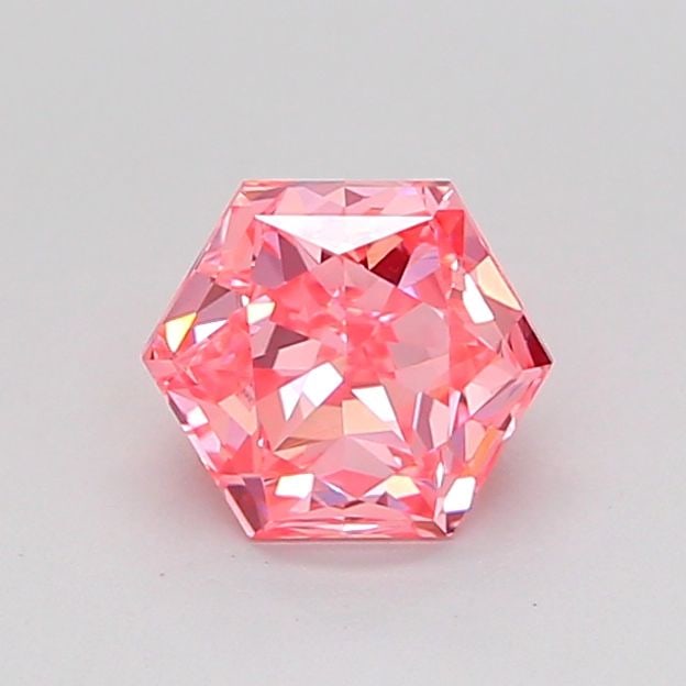 Loose Diamond - HEXAGONAL 0.86ct Fancy Vivid Pink VVS2: Loose Diamond - HEXAGONAL 0.86ct Fancy Vivid Pink VVS2 Source: This is a real non-mined Diamond that has been grown in a lab Shape: HEXAGONAL Carats: 0.86 Color: Fancy Vivid Pink Certification: IGI Vi
