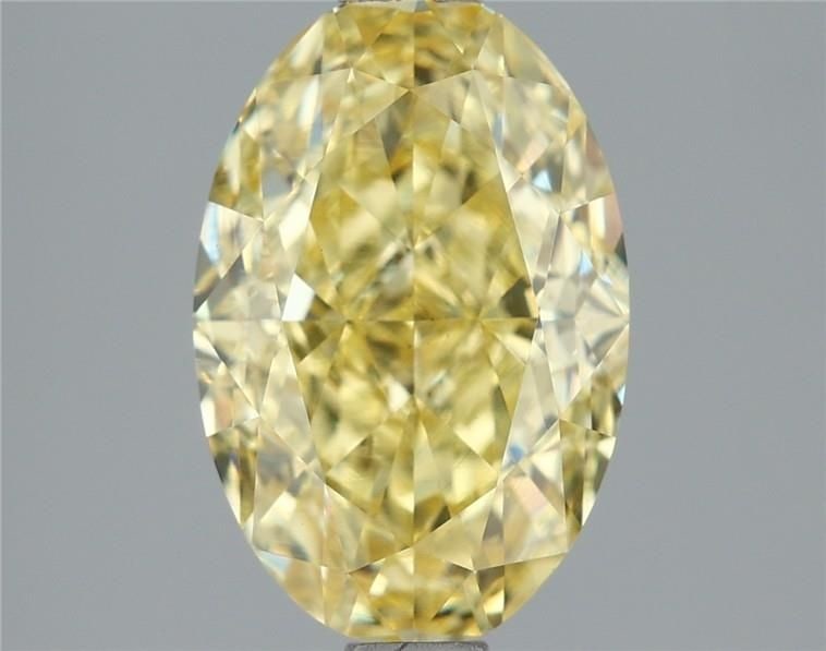 Loose Diamond - OVAL 2.58ct Fancy Vivid Yellow VS1: Loose Diamond - OVAL 2.58ct Fancy Vivid Yellow VS1 Source: This is a real non-mined Diamond that has been grown in a lab Shape: OVAL Carats: 2.58 Color: Fancy Vivid Yellow Certification: IGI PLEASE NO