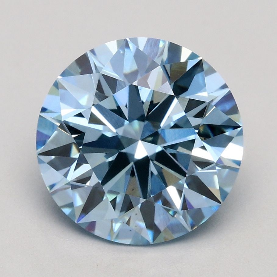 Ideal Loose Diamond - ROUND 2.07ct Fancy Intense Blue VS1: Ideal Loose Diamond - ROUND 2.07ct Fancy Intense Blue VS1 Source: This is a real non-mined Diamond that has been grown in a lab Shape: ROUND Carats: 2.07 Color: Fancy Intense Blue Certification: IGI V