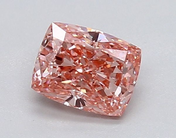 Loose Diamond - CUSHION MODIFIED 0.65ct Fancy Vivid Pink VS1: Loose Diamond - CUSHION MODIFIED 0.65ct Fancy Vivid Pink VS1 Source: This is a real non-mined Diamond that has been grown in a lab Shape: CUSHION MODIFIED Carats: 0.65 Color: Fancy Vivid Pink Certific