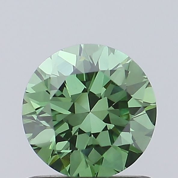 Loose Diamond - ROUND 0.56ct Fancy Vivid Green VS1: Loose Diamond - ROUND 0.56ct Fancy Vivid Green VS1 Source: This is a real non-mined Diamond that has been grown in a lab Shape: ROUND Carats: 0.56 Color: Fancy Vivid Green Certification: IGI Video: