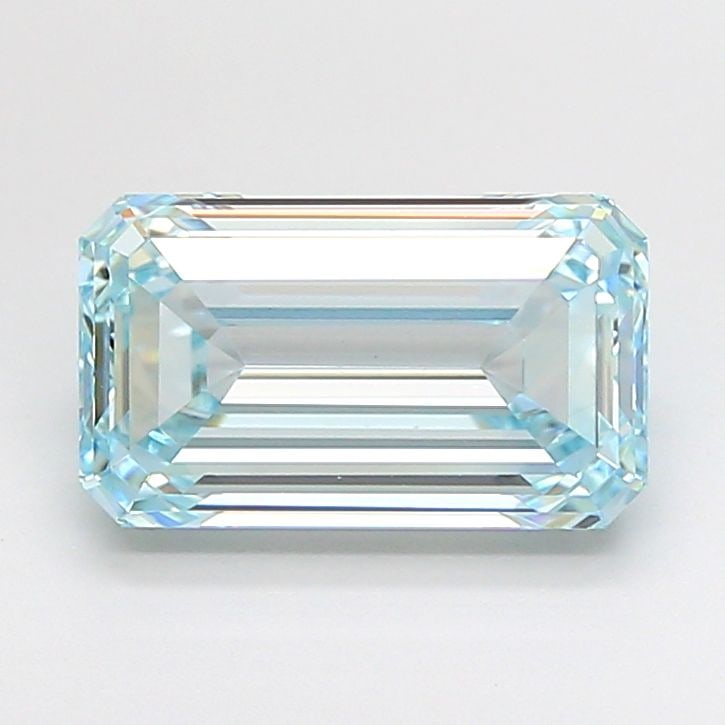 Loose Diamond - EMERALD 4.01ct Fancy Blueish Green VS1: Loose Diamond - EMERALD 4.01ct Fancy Blueish Green VS1 Source: This is a real non-mined Diamond that has been grown in a lab Shape: EMERALD Carats: 4.01 Color: Fancy Blueish Green Certification: IGI V