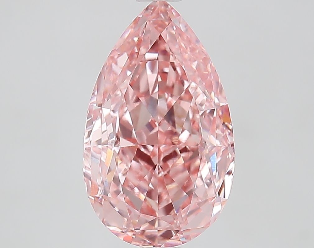 Loose Diamond - PEAR 3.4ct Fancy Vivid Pink VVS2: Loose Diamond - PEAR 3.4ct Fancy Vivid Pink VVS2 Source: This is a real non-mined Diamond that has been grown in a lab Shape: PEAR Carats: 3.4 Color: Fancy Vivid Pink Certification: IGI Video: