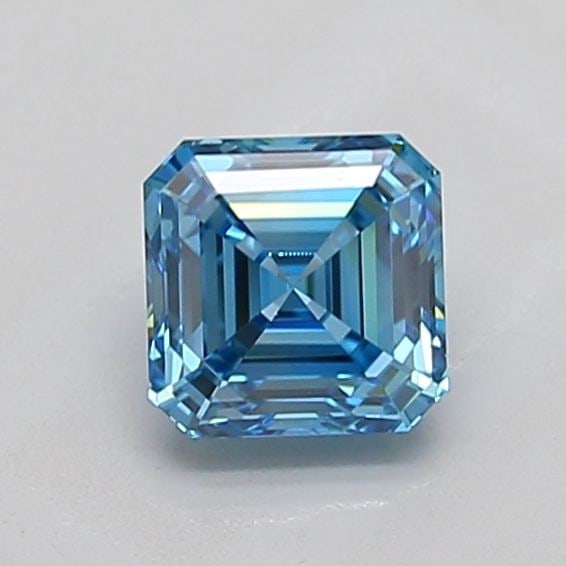 Loose Diamond - ASSCHER 1.3ct Fancy Vivid Blue VVS2: Loose Diamond - ASSCHER 1.3ct Fancy Vivid Blue VVS2 Source: This is a real non-mined Diamond that has been grown in a lab Shape: ASSCHER Carats: 1.3 Color: Fancy Vivid Blue Certification: IGI Video: