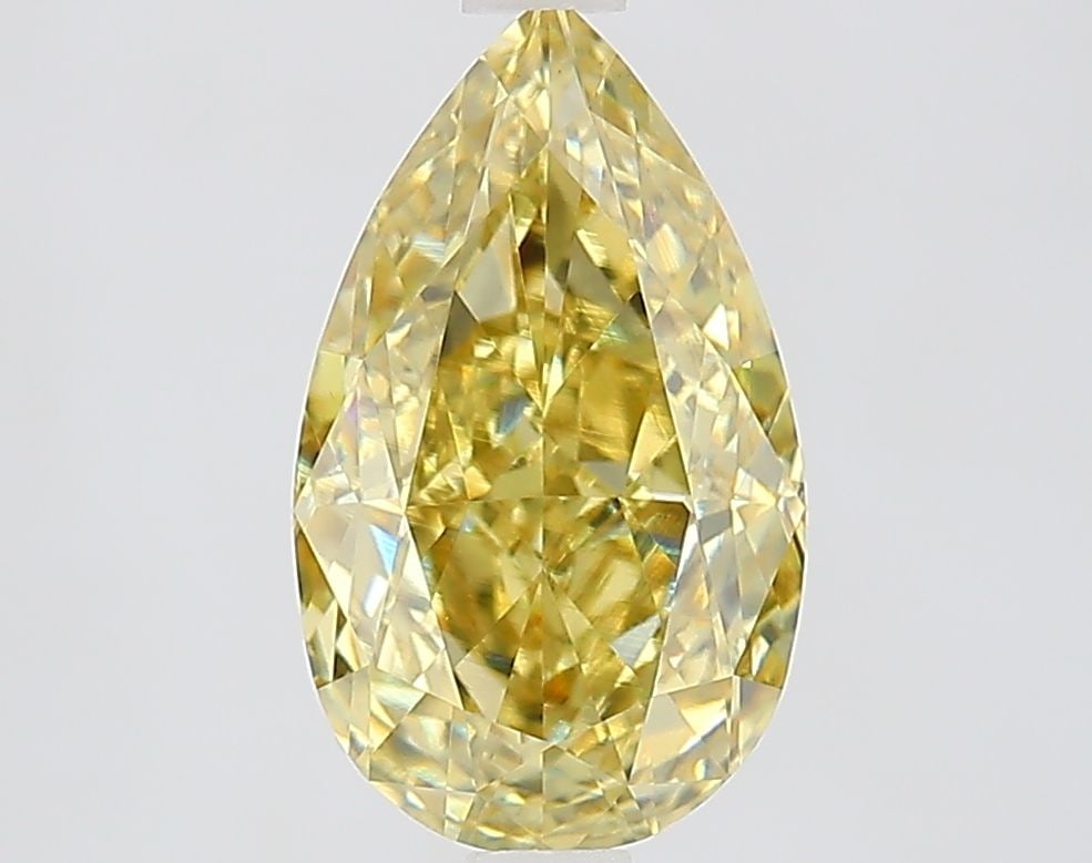 Loose Diamond - PEAR 2.67ct Fancy Intense Yellow VS1: Loose Diamond - PEAR 2.67ct Fancy Intense Yellow VS1 Source: This is a real non-mined Diamond that has been grown in a lab Shape: PEAR Carats: 2.67 Color: Fancy Intense Yellow Certification: IGI Video