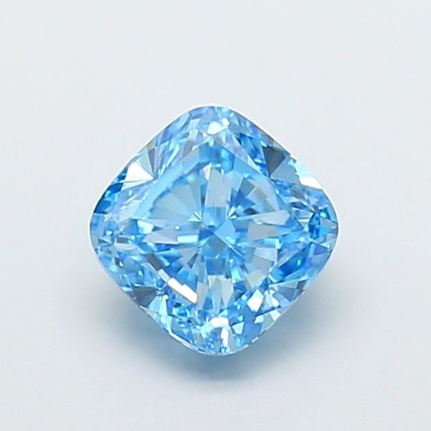 Loose Diamond - CUSHION MODIFIED 1.5ct Fancy Vivid Blue VS1: Loose Diamond - CUSHION MODIFIED 1.5ct Fancy Vivid Blue VS1 Source: This is a real non-mined Diamond that has been grown in a lab Shape: CUSHION MODIFIED Carats: 1.5 Color: Fancy Vivid Blue Certificat