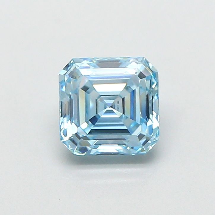 Loose Diamond - ASSCHER 1.08ct Fancy Vivid Blue VS1: Loose Diamond - ASSCHER 1.08ct Fancy Vivid Blue VS1 Source: This is a real non-mined Diamond that has been grown in a lab Shape: ASSCHER Carats: 1.08 Color: Fancy Vivid Blue Certification: IGI Video: