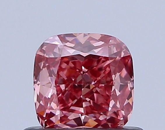 Loose Diamond - CUSHION BRILLIANT 0.49ct Fancy Dark Reddish Red VVS2: Loose Diamond - CUSHION BRILLIANT 0.49ct Fancy Dark Reddish Red VVS2 Source: This is a real non-mined Diamond that has been grown in a lab Shape: CUSHION BRILLIANT Carats: 0.49 Color: Fancy Dark Reddi