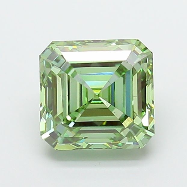 Loose Diamond - ASSCHER 4.01ct Fancy Vivid Green VS1: Loose Diamond - ASSCHER 4.01ct Fancy Vivid Green VS1 Source: This is a real non-mined Diamond that has been grown in a lab Shape: ASSCHER Carats: 4.01 Color: Fancy Vivid Green Certification: IGI