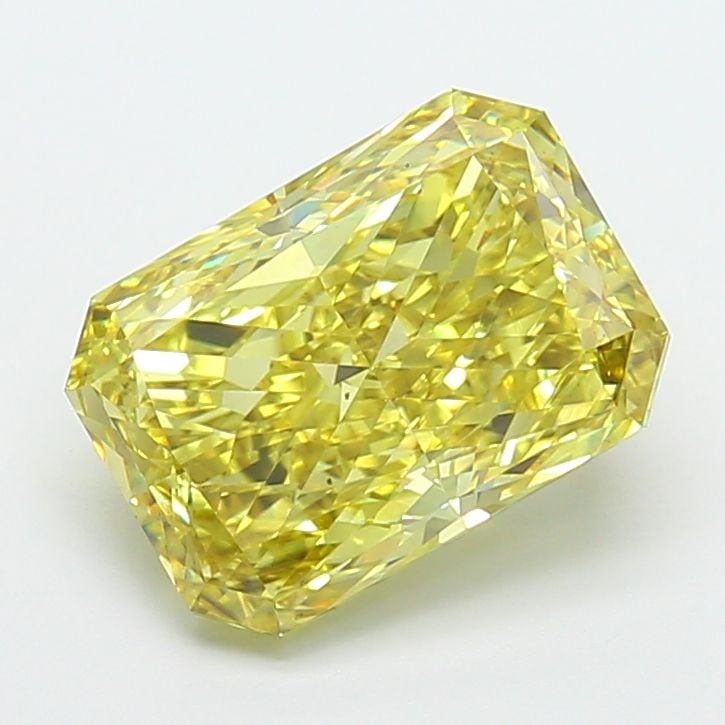 Loose Diamond - RADIANT 5.0ct Fancy Intense Yellow VS2: Loose Diamond - RADIANT 5.0ct Fancy Intense Yellow VS2 Source: This is a real non-mined Diamond that has been grown in a lab Shape: RADIANT Carats: 5.0 Color: Fancy Intense Yellow Certification: IGI