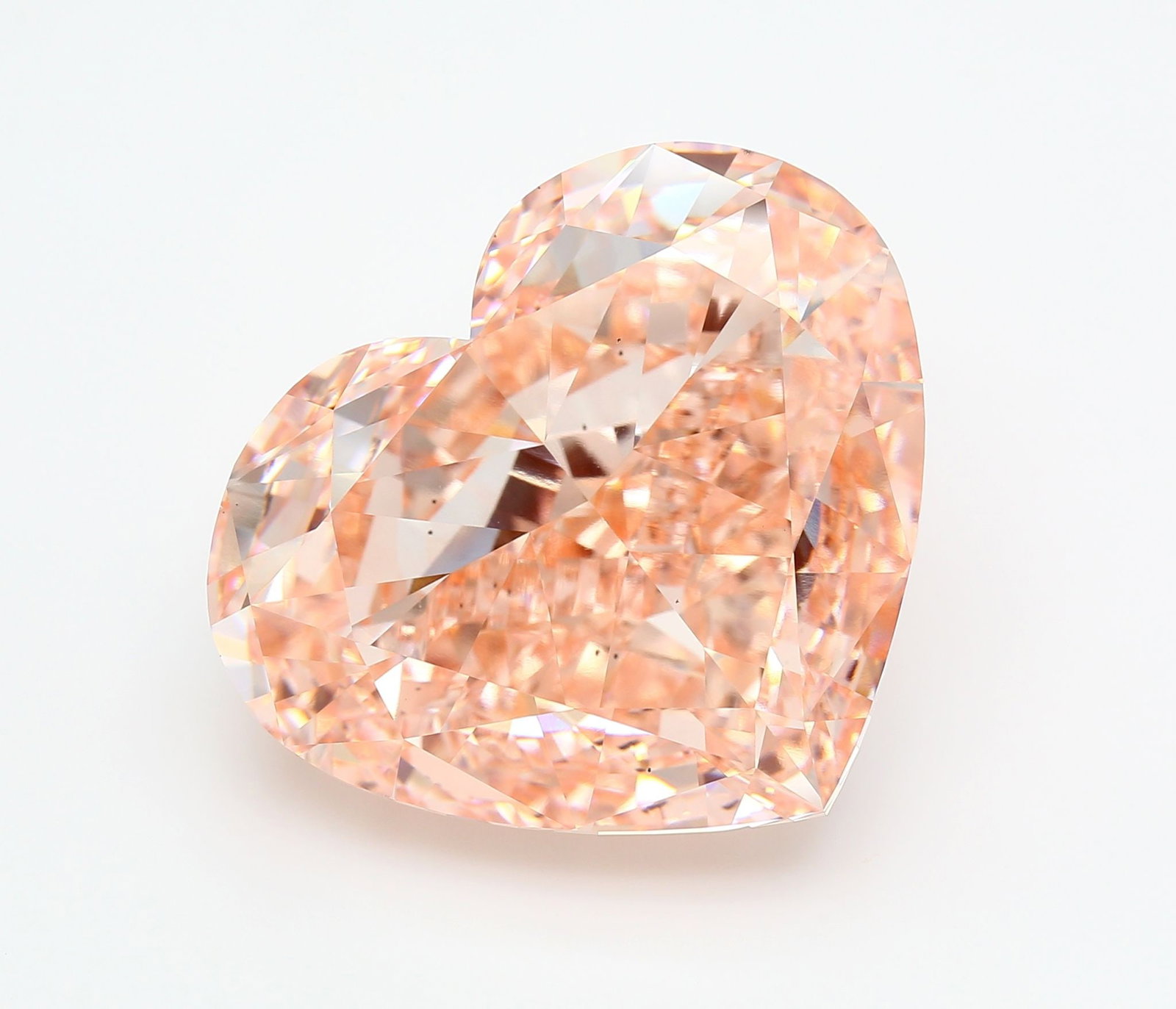 Loose Diamond - HEART 50.12ct Fancy Vivid Pink VS1: Loose Diamond - HEART 50.12ct Fancy Vivid Pink VS1 Source: This is a real non-mined Diamond that has been grown in a lab Shape: HEART Carats: 50.12 Color: Fancy Vivid Pink Certification: IGI Video: