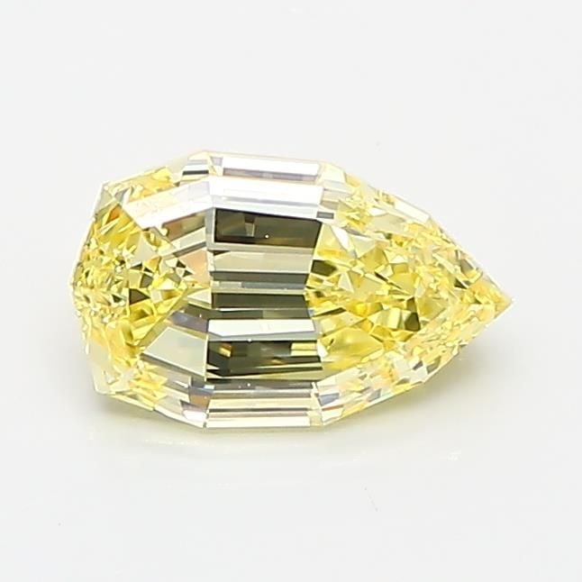 Loose Diamond - PEAR 1.08ct Fancy Yellow VS1: Loose Diamond - PEAR 1.08ct Fancy Yellow VS1 Source: This is a real non-mined Diamond that has been grown in a lab Shape: PEAR Carats: 1.08 Color: Fancy Yellow Certification: IGI Video: