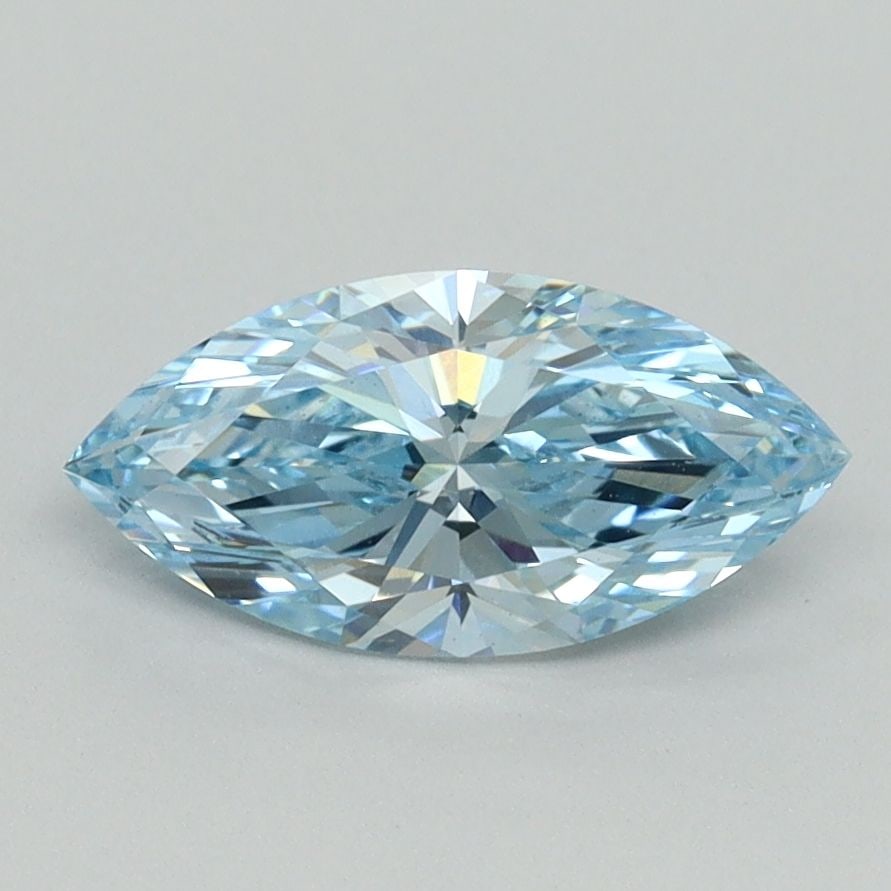 Loose Diamond - MARQUISE 1.04ct Fancy Vivid Blue VS1: Loose Diamond - MARQUISE 1.04ct Fancy Vivid Blue VS1 Source: This is a real non-mined Diamond that has been grown in a lab Shape: MARQUISE Carats: 1.04 Color: Fancy Vivid Blue Certification: IGI Video