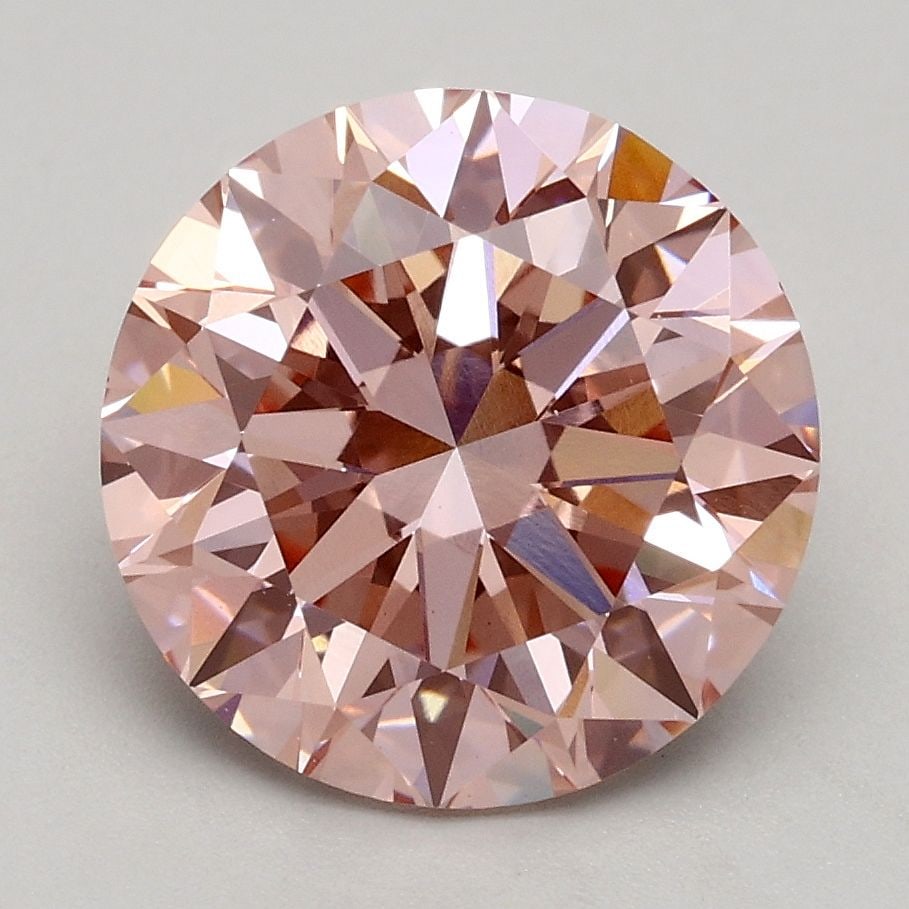 Loose Diamond - ROUND 2.52ct Fancy Intense Pink VS1: Loose Diamond - ROUND 2.52ct Fancy Intense Pink VS1 Source: This is a real non-mined Diamond that has been grown in a lab Shape: ROUND Carats: 2.52 Color: Fancy Intense Pink Certification: IGI Video: