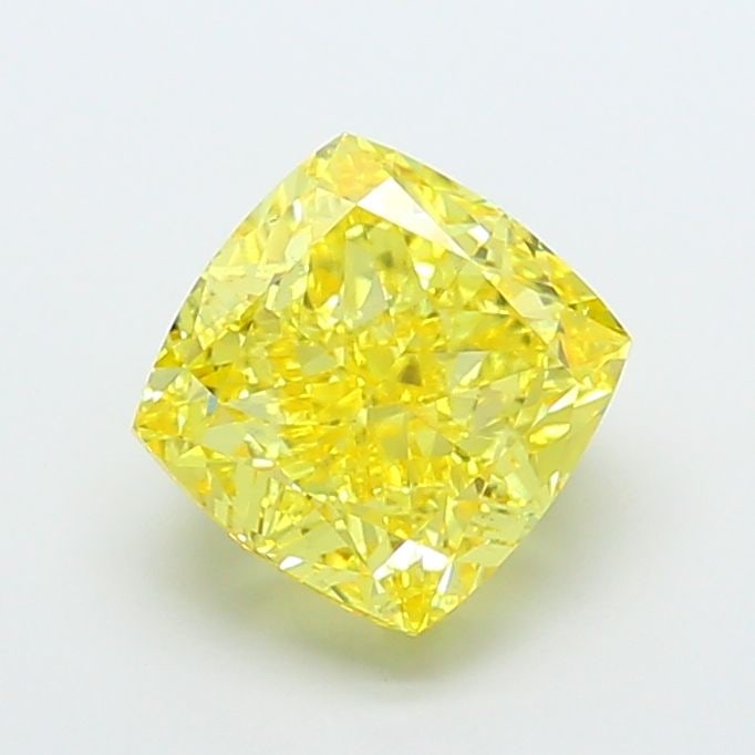 Loose Diamond - CUSHION MODIFIED 5.63ct Fancy Vivid Yellow VS1: Loose Diamond - CUSHION MODIFIED 5.63ct Fancy Vivid Yellow VS1 Source: This is a real non-mined Diamond that has been grown in a lab Shape: CUSHION MODIFIED Carats: 5.63 Color: Fancy Vivid Yellow Cert