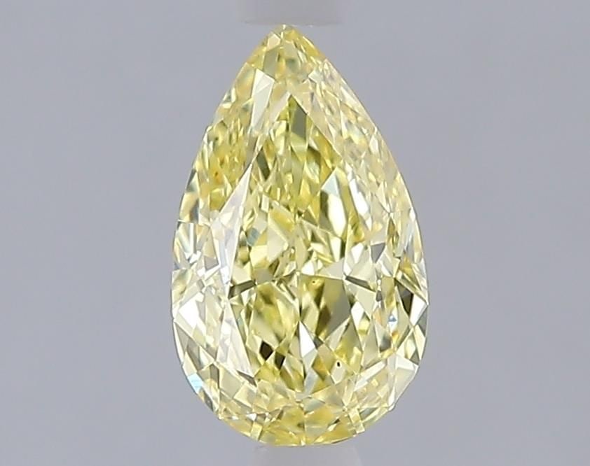 Loose Diamond - PEAR 1.09ct Fancy Intense Yellow VS2: Loose Diamond - PEAR 1.09ct Fancy Intense Yellow VS2 Source: This is a real non-mined Diamond that has been grown in a lab Shape: PEAR Carats: 1.09 Color: Fancy Intense Yellow Certification: IGI Video