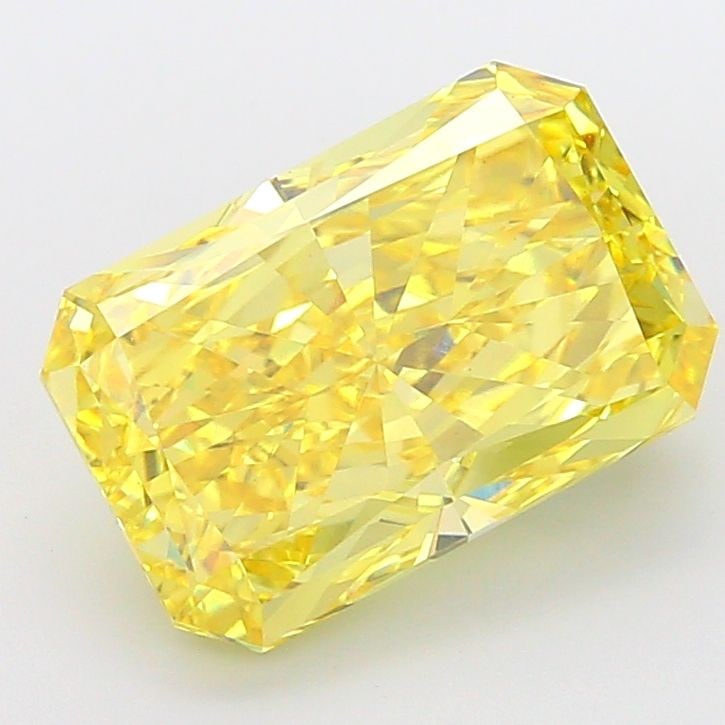Loose Diamond - RADIANT 9.01ct Fancy Vivid Yellow VS1: Loose Diamond - RADIANT 9.01ct Fancy Vivid Yellow VS1 Source: This is a real non-mined Diamond that has been grown in a lab Shape: RADIANT Carats: 9.01 Color: Fancy Vivid Yellow Certification: IGI Vid