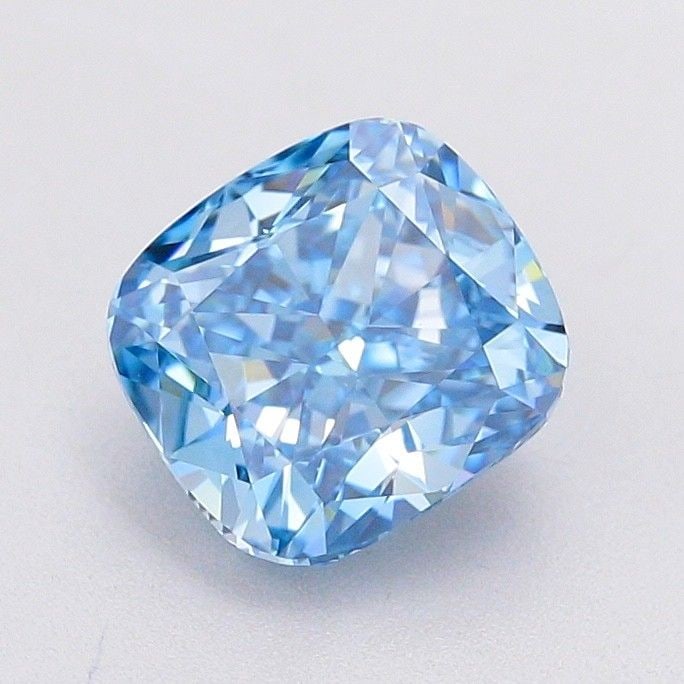 Loose Diamond - CUSHION MODIFIED 1.55ct Fancy Vivid Blue VVS1: Loose Diamond - CUSHION MODIFIED 1.55ct Fancy Vivid Blue VVS1 Source: This is a real non-mined Diamond that has been grown in a lab Shape: CUSHION MODIFIED Carats: 1.55 Color: Fancy Vivid Blue Certifi