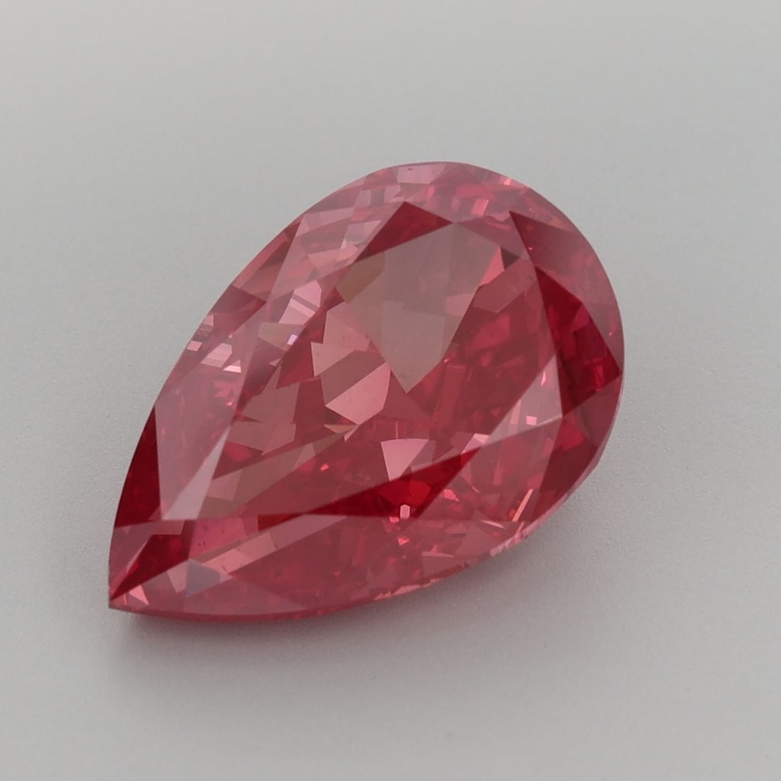 Loose Diamond - PEAR 4.92ct Fancy Vivid Red VS1 (1 of 1)