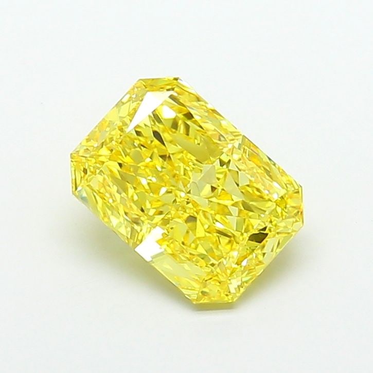 Loose Diamond - RADIANT 4.2ct Fancy Vivid Yellow VS2: Loose Diamond - RADIANT 4.2ct Fancy Vivid Yellow VS2 Source: This is a real non-mined Diamond that has been grown in a lab Shape: RADIANT Carats: 4.2 Color: Fancy Vivid Yellow Certification: IGI Video