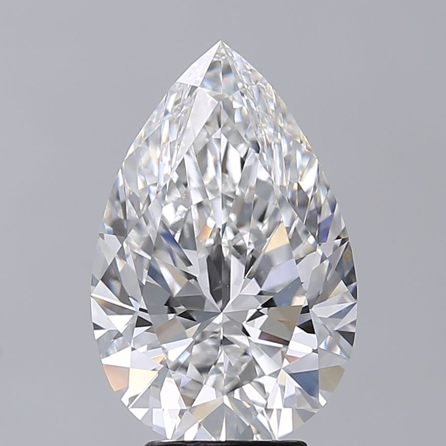Loose Diamond - PEAR 5.01ct F VVS2: Loose Diamond - PEAR 5.01ct F VVS2 Source: This is a real non-mined Diamond that has been grown in a lab Shape: PEAR Carats: 5.01 Color: F Clarity: VVS2 Certification: NONE Video:
