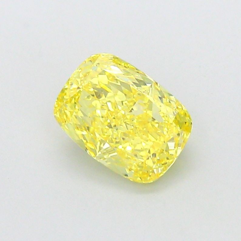 Loose Diamond - CUSHION MODIFIED 2.05ct Fancy Intense Yellow VS1: Loose Diamond - CUSHION MODIFIED 2.05ct Fancy Intense Yellow VS1 Source: This is a real non-mined Diamond that has been grown in a lab Shape: CUSHION MODIFIED Carats: 2.05 Color: Fancy Intense Yellow 