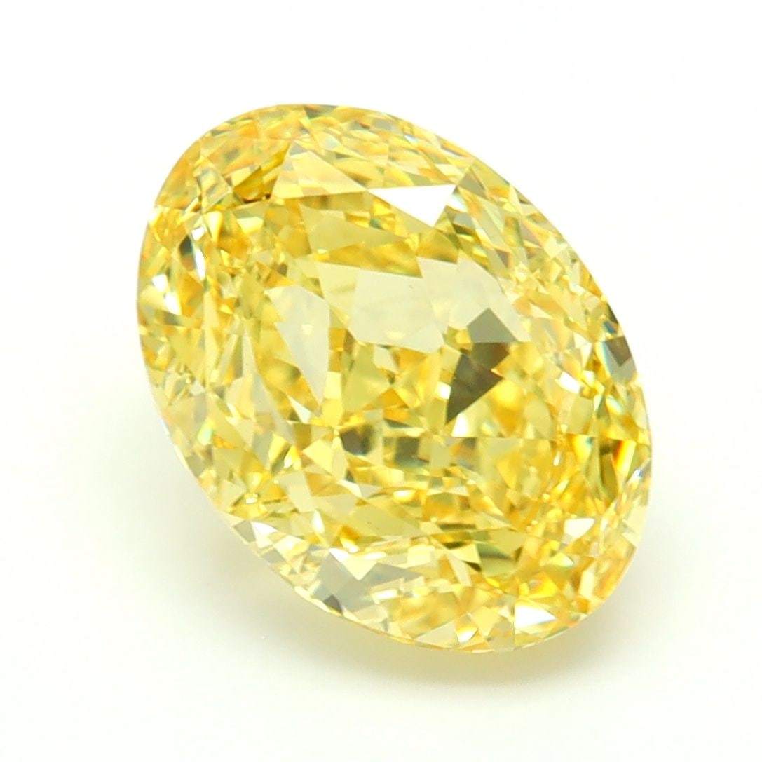 Loose Diamond - OVAL 4.59ct Fancy Vivid Yellow VVS2: Loose Diamond - OVAL 4.59ct Fancy Vivid Yellow VVS2 Source: This is a real non-mined Diamond that has been grown in a lab Shape: OVAL Carats: 4.59 Color: Fancy Vivid Yellow Certification: IGI Video: