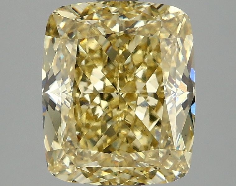 Loose Diamond - CUSHION MODIFIED 3.1ct Fancy Vivid Yellow VS1 (1 of 1)