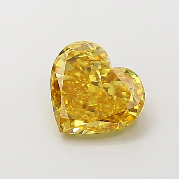 Loose Diamond - HEART 1.0ct Fancy Intense Brownish Yellow VS2: Loose Diamond - HEART 1.0ct Fancy Intense Brownish Yellow VS2 Source: This is a real non-mined Diamond that has been grown in a lab Shape: HEART Carats: 1.0 Color: Fancy Intense Brownish Yellow Certif