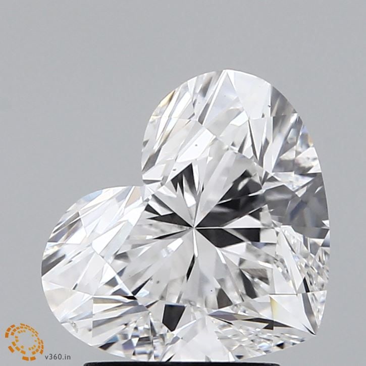 Loose Diamond - HEART 2.54ct F VS2: Loose Diamond - HEART 2.54ct F VS2 Source: This is a real non-mined Diamond that has been grown in a lab Shape: HEART Carats: 2.54 Color: F Clarity: VS2 Certification: GIA Video: