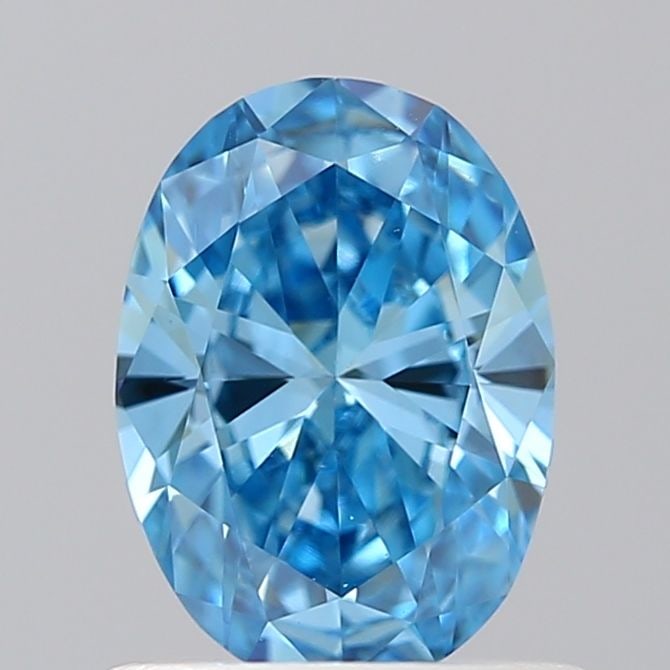 Loose Diamond - OVAL 0.67ct Fancy Vivid Blue VVS2: Loose Diamond - OVAL 0.67ct Fancy Vivid Blue VVS2 Source: This is a real non-mined Diamond that has been grown in a lab Shape: OVAL Carats: 0.67 Color: Fancy Vivid Blue Certification: NONE Video: