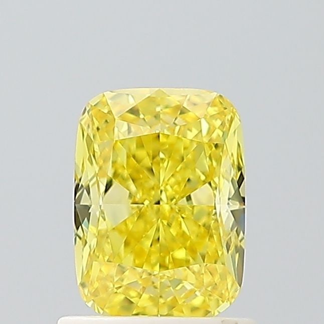 Loose Diamond - CUSHION MODIFIED 1.09ct Fancy Vivid Yellow VS1: Loose Diamond - CUSHION MODIFIED 1.09ct Fancy Vivid Yellow VS1 Source: This is a real non-mined Diamond that has been grown in a lab Shape: CUSHION MODIFIED Carats: 1.09 Color: Fancy Vivid Yellow Cert