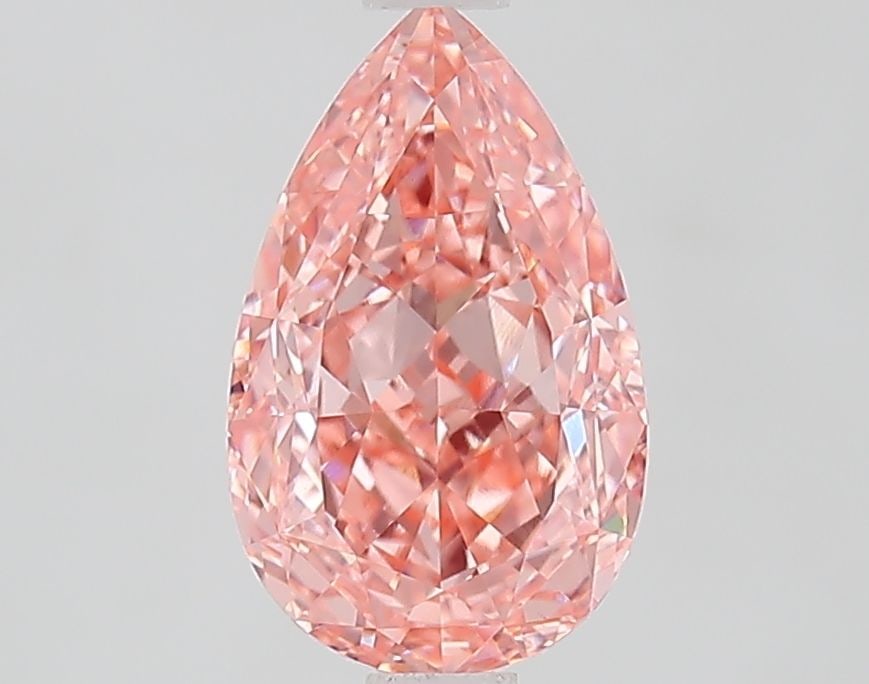 Loose Diamond - PEAR 2.03ct Fancy Vivid Pink VVS2: Loose Diamond - PEAR 2.03ct Fancy Vivid Pink VVS2 Source: This is a real non-mined Diamond that has been grown in a lab Shape: PEAR Carats: 2.03 Color: Fancy Vivid Pink Certification: IGI Video: