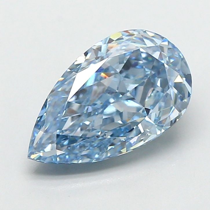 Loose Diamond - PEAR 2.27ct Fancy Intense Blue VVS2: Loose Diamond - PEAR 2.27ct Fancy Intense Blue VVS2 Source: This is a real non-mined Diamond that has been grown in a lab Shape: PEAR Carats: 2.27 Color: Fancy Intense Blue Certification: IGI Video: