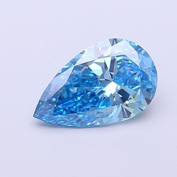 Loose Diamond - PEAR 0.91ct Fancy Vivid Blue VVS2: Loose Diamond - PEAR 0.91ct Fancy Vivid Blue VVS2 Source: This is a real non-mined Diamond that has been grown in a lab Shape: PEAR Carats: 0.91 Color: Fancy Vivid Blue Certification: IGI Video: