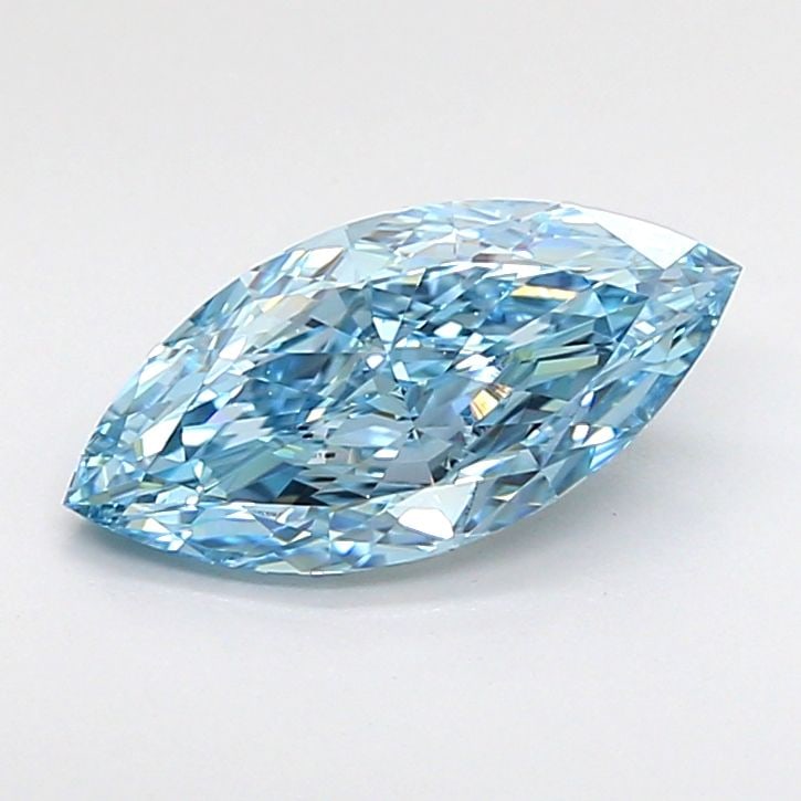 Loose Diamond - MARQUISE 1.15ct Fancy Vivid Blue VVS2: Loose Diamond - MARQUISE 1.15ct Fancy Vivid Blue VVS2 Source: This is a real non-mined Diamond that has been grown in a lab Shape: MARQUISE Carats: 1.15 Color: Fancy Vivid Blue Certification: IGI Vide
