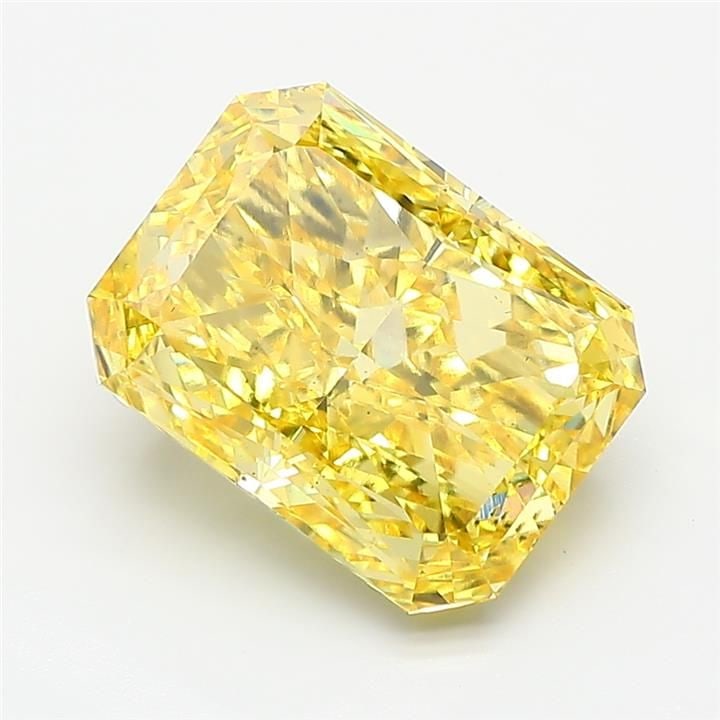 Loose Diamond - RADIANT 5.01ct Fancy Vivid Yellow VS2: Loose Diamond - RADIANT 5.01ct Fancy Vivid Yellow VS2 Source: This is a real non-mined Diamond that has been grown in a lab Shape: RADIANT Carats: 5.01 Color: Fancy Vivid Yellow Certification: IGI PLE